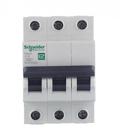 Автоматический выключатель Schneider Electric Easy9 (EZ9F34332) 3P 32А тип C 4,5 кА 400 В на DIN-рейку