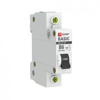 Автоматический выключатель EKF (mcb4729-1-06-B) 1P 6А 4,5 кА 230 В на DIN-рейку