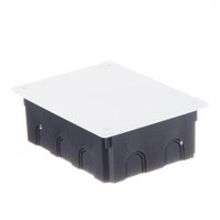 Коробка распределительная Промрукав (80-0870) для скрытой установки в бетон 196х146х70 мм 12 вводов черная IP20 с