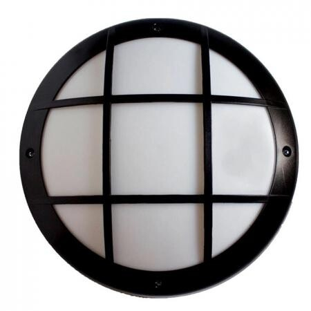 Светильник накладной SVET Бриз2 (SV 0924-00371) E27 2х20 Вт 220 В черный круглый IP54 d360х100 мм