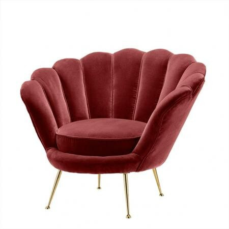 Кресло EICHHOLTZ Chair Trapezium Red