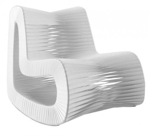 Кресло Phillips Collection Seat Belt Rocking Chair White
