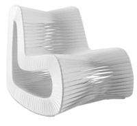 Кресло Phillips Collection Seat Belt Rocking Chair White
