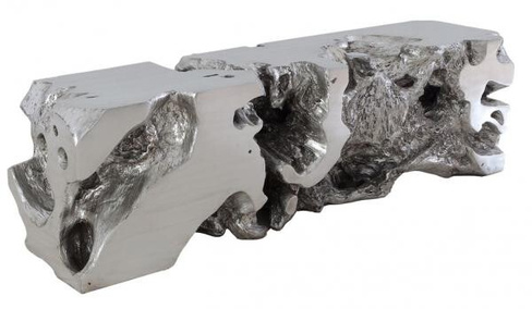 Банкетка Phillips Collection Freeform Bench Silver