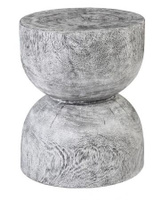 Декоративный стол Phillips Collection Hourglass Side Table Gray Stone