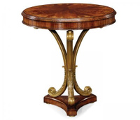 Декоративный стол Jonathan Charles Mahogany & Brass Round Side Table