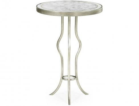 Декоративный стол Jonathan Charles Eglomise & Silver Iron Round Wine Table