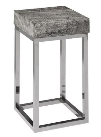 Декоративный стол Phillips Collection Hayden End Table Grey Stone Silver