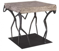 Декоративный стол Phillips Collection Atlas Side Table Grey Stone