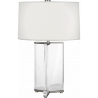 Robert Abbey Fineas Table Lamp in Clear Crystal and Polished Nickel S471
