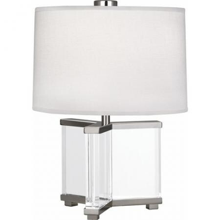 Robert Abbey Fineas Table Lamp in Clear Crystal and Polished Nickel S470