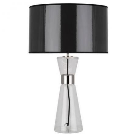 Robert Abbey Penelope Table Lamp in Clear Glass Base with Polished Nickel Accents B809