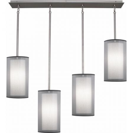 Robert Abbey Saturnia Chandelier in Stainless Steel Finish S2155