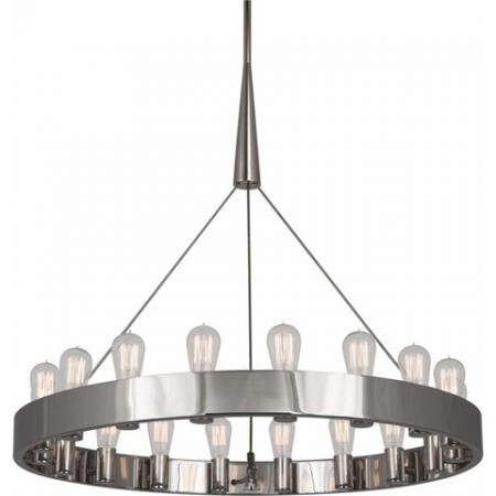 Robert Abbey Rico Espinet Candelaria Chandelier in Polished Nickel Finish S2091