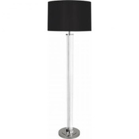 Robert Abbey Fineas Floor Lamp in Clear Glass and Polished Nickel S473B