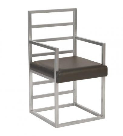 Полукресло Phillips Collection Ladder Arm Chair Gray