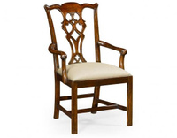 Полукресло Jonathan Charles Chippendale Style Classic Mahogany Arm Chair