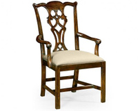 Полукресло Jonathan Charles Chippendale Style Classic Walnut Arm Chair