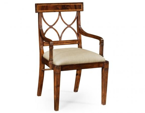 Полукресло Jonathan Charles Regency Mahogany Curved Back Arm Chair