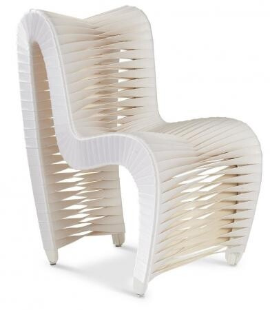 Полукресло Phillips Collection Seat Belt Dining Chair Off-White