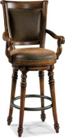 Hooker Furniture Bar and Game Room Waverly Place Memory Swivel Bar Stool