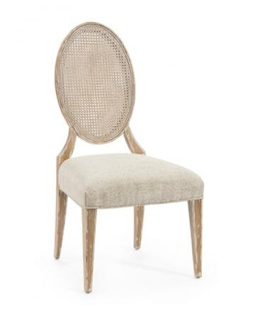 Oval-Back Cane Chair