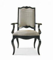 Upholstered Ladderback Arm Chair
