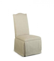 Hollister Strght Back/Camelback Top Chair W/Casters