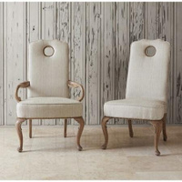 Queen Anne Side Chair - Oak Balsamo/Rain