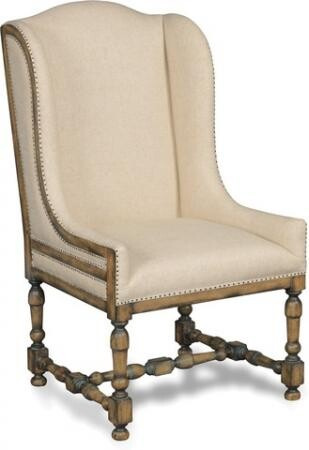 Hooker Furniture Dining Room Davalle Chateau Linen Arm Dining Chair