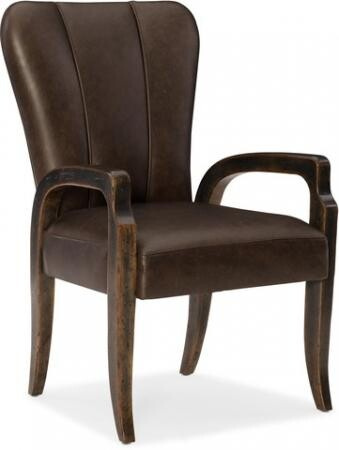 Hooker Furniture Dining Room Crafted leather Arm Chair