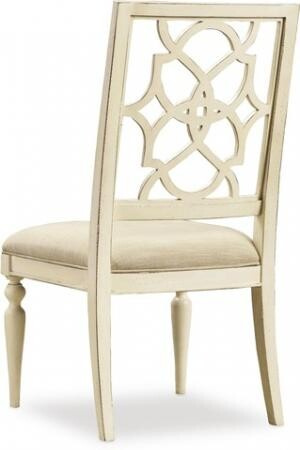 Hooker Furniture Dining Room Sandcastle Fretback Side Chair - Upholstered Seat