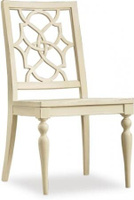 Hooker Furniture Dining Room Sandcastle Fretback Side Chair - Wood Seat