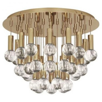 Robert Abbey Jonathan Adler Milano Flushmount in Polished Brass Finish with Crystal Accents 754