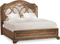 Hooker Furniture Bedroom Solana King Mirrored Panel Bed