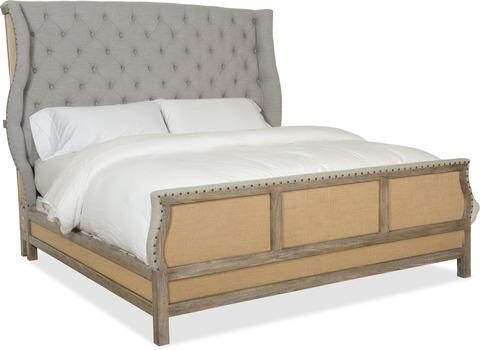 Hooker Furniture Bedroom Boheme Bon Vivant De-Constructed Queen Uph Bed