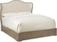 Hooker Furniture Bedroom Modern Romance California King Upholstered Shelter Bed