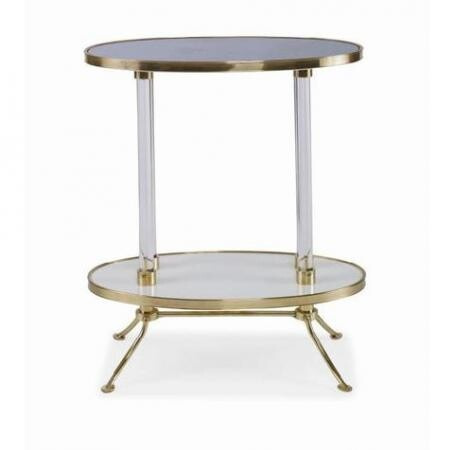 Juliet Cigarette Table With Blue Mirror