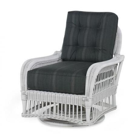 Mainland Wicker Swivel Lounge Chair W/ Button Back