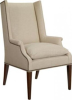 Martin Host Chair with Loose Cushion and Arms -Mahogany