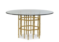 Jasper Dining Table With 54' Tempered Glass Top