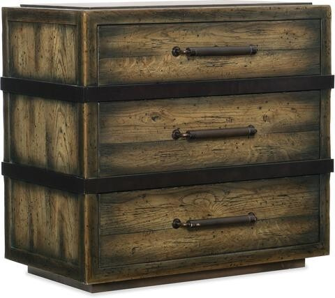 Hooker Furniture Bedroom Crafted Three-Drawer Nightstand