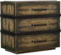 Hooker Furniture Bedroom Crafted Three-Drawer Nightstand