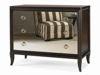 Bachelor Chest With Mirrored Drawer Fronts
