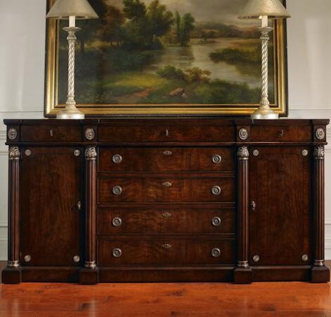 Credenza With Marble Insert Top