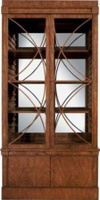 Artisan 2-Door Mahogany Grand Cabinet w/Glass Doors