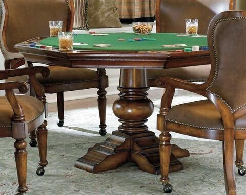 Hooker Furniture Bar and Game Room Waverly Place Reversible Top Poker Table