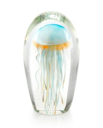 Sea Blue Jellyfish in Glass