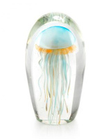 Sea Blue Jellyfish in Glass