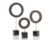 Set of Three Buffalo Horn Rings